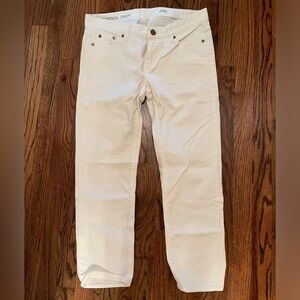 gap women crop white jean
